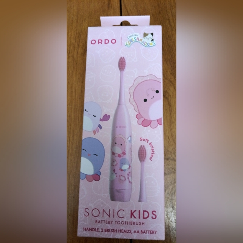Ordo Sonic Kids Pink Toothbrush Sqishmallows